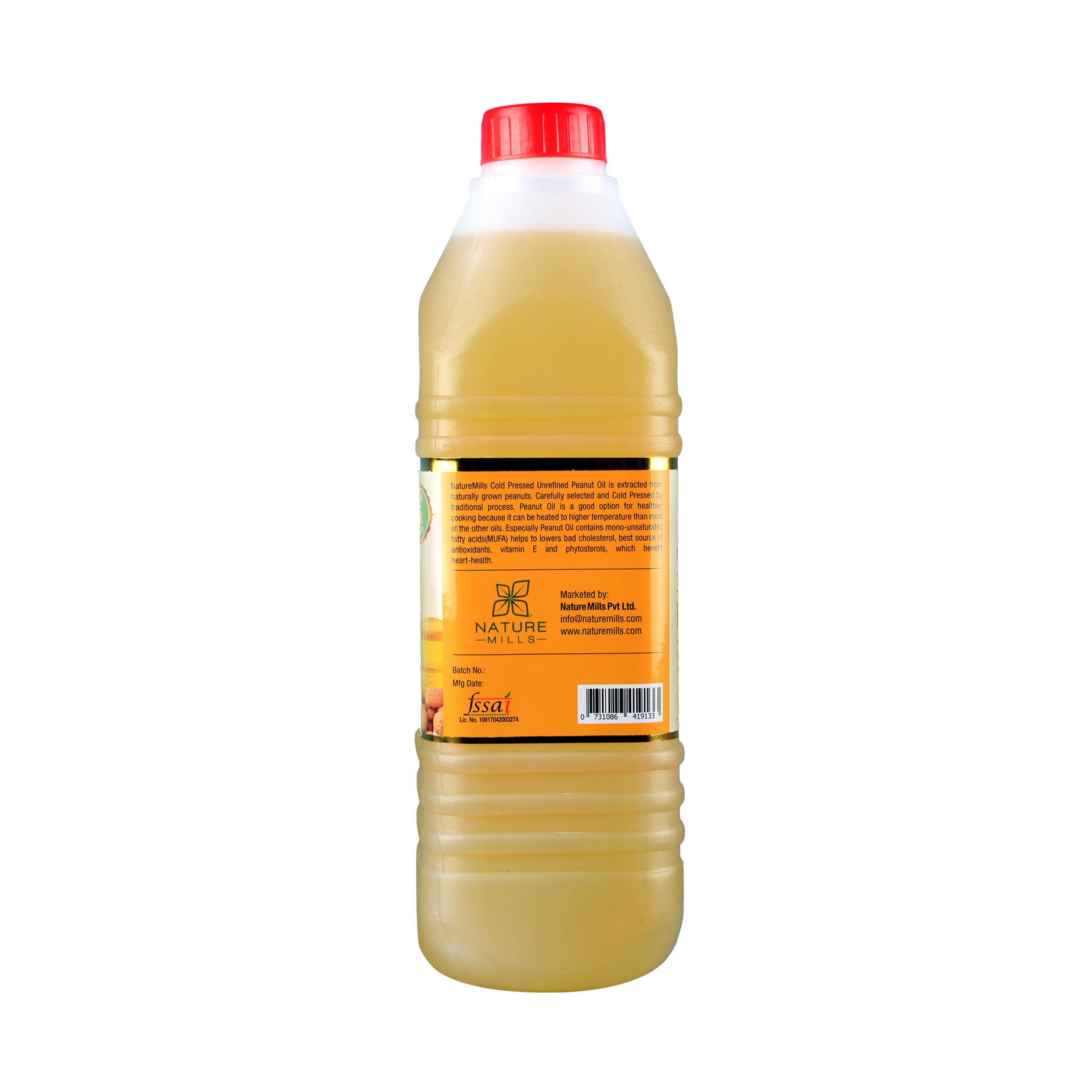 Natural Peanut Oil Unrefined, Coldpressed and 100 Natural
